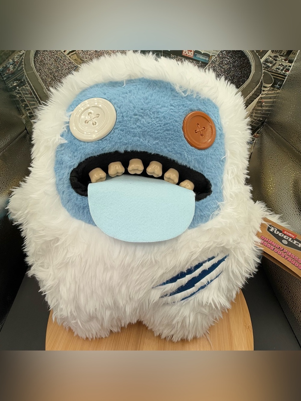 Zuru Fuggler Chunky Bigg Fuggs Snow Monster Yeti 15 in Jumbo Plush Toy NEW